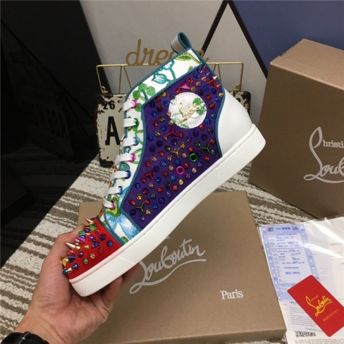 Replica Christian Louboutin High Tops Shoes For Women #812836 $92.00 USD for Wholesale