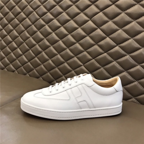 Replica Hermes Casual Shoes For Men #812838 $76.00 USD for Wholesale