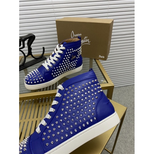 Replica Christian Louboutin High Tops Shoes For Men #812850 $92.00 USD for Wholesale