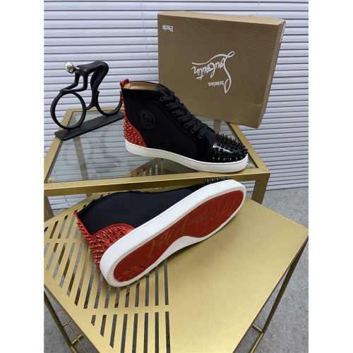 Replica Christian Louboutin High Tops Shoes For Men #812851 $92.00 USD for Wholesale