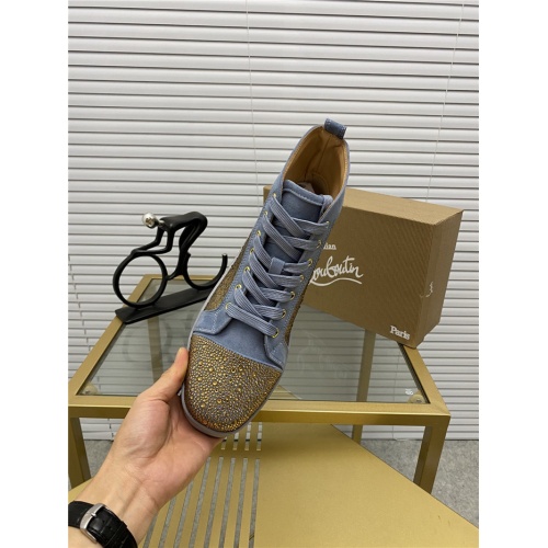Replica Christian Louboutin High Tops Shoes For Men #812852 $98.00 USD for Wholesale