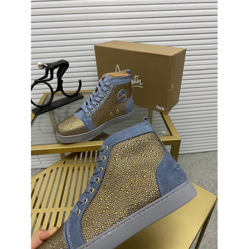 Replica Christian Louboutin High Tops Shoes For Men #812852 $98.00 USD for Wholesale