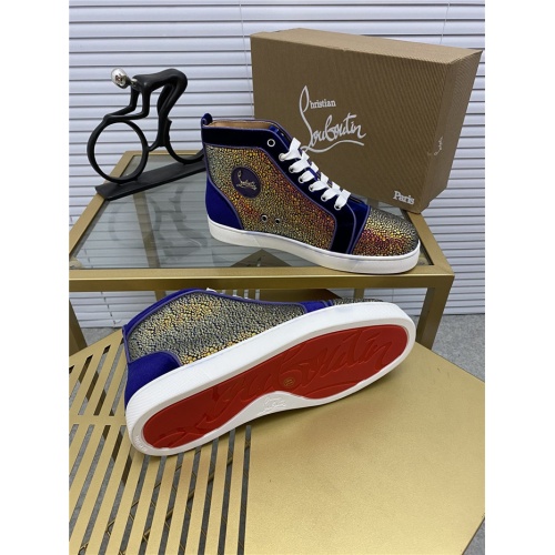 Replica Christian Louboutin High Tops Shoes For Men #812853 $102.00 USD for Wholesale