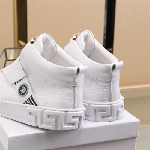 Replica Versace High Tops Shoes For Men #813346 $85.00 USD for Wholesale