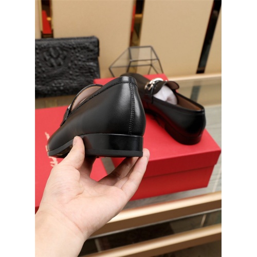 Replica Salvatore Ferragamo Leather Shoes For Men #813349 $118.00 USD for Wholesale