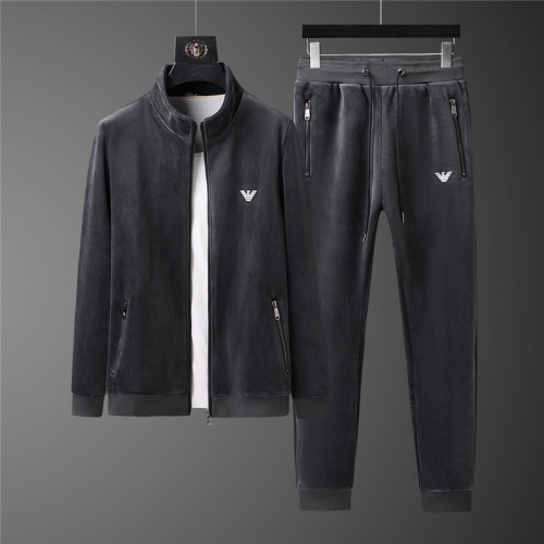 Armani Tracksuits Long Sleeved For Men #813453 $98.00 USD, Wholesale Replica Armani Tracksuits