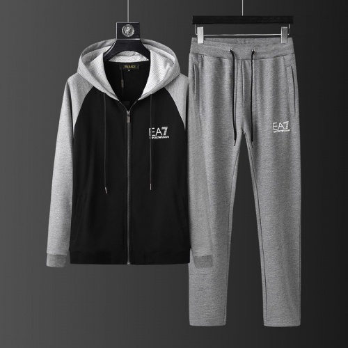 Armani Tracksuits Long Sleeved For Men #813481 $80.00 USD, Wholesale Replica Armani Tracksuits
