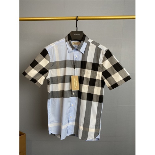 Replica Burberry Shirts Short Sleeved For Men #813577 $72.00 USD for Wholesale