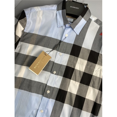 Replica Burberry Shirts Short Sleeved For Men #813577 $72.00 USD for Wholesale
