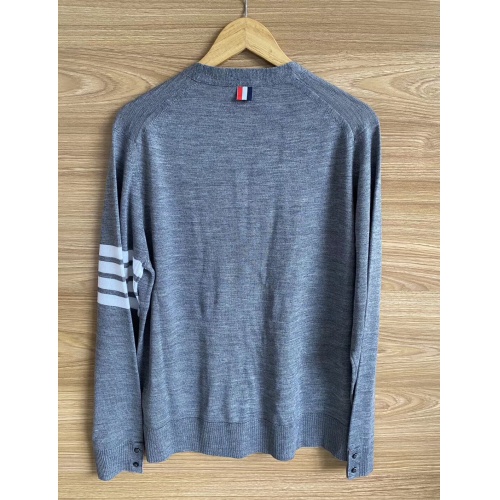 Replica Thom Browne TB Sweaters Long Sleeved For Men #813592 $68.00 USD for Wholesale