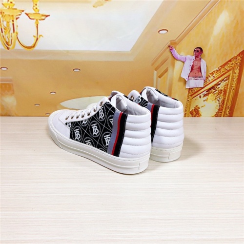 Replica Burberry High Tops Shoes For Men #813682 $80.00 USD for Wholesale