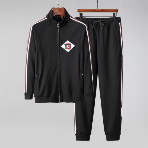 Dolce &amp; Gabbana D&amp;G Tracksuits Long Sleeved For Men #813800 $88.00 USD, Wholesale Replica Dolce &amp; Gabbana D&amp;G Tracksuits