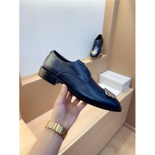 Replica Balenciaga Leather Shoes For Men #814060 $98.00 USD for Wholesale