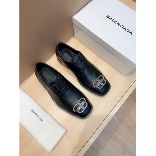 Replica Balenciaga Leather Shoes For Men #814061 $98.00 USD for Wholesale