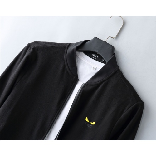Replica Fendi Tracksuits Long Sleeved For Men #814108 $80.00 USD for Wholesale