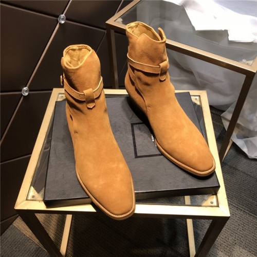 Replica Yves Saint Laurent Boots For Men #814239 $105.00 USD for Wholesale