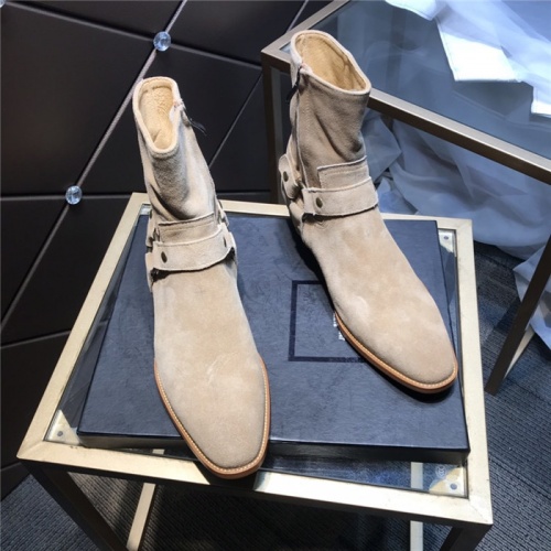 Replica Yves Saint Laurent Boots For Men #814243 $105.00 USD for Wholesale