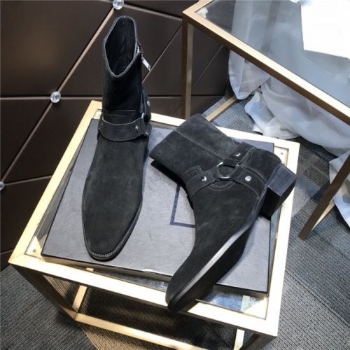 Replica Yves Saint Laurent Boots For Men #814244 $105.00 USD for Wholesale