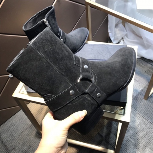 Replica Yves Saint Laurent Boots For Men #814244 $105.00 USD for Wholesale
