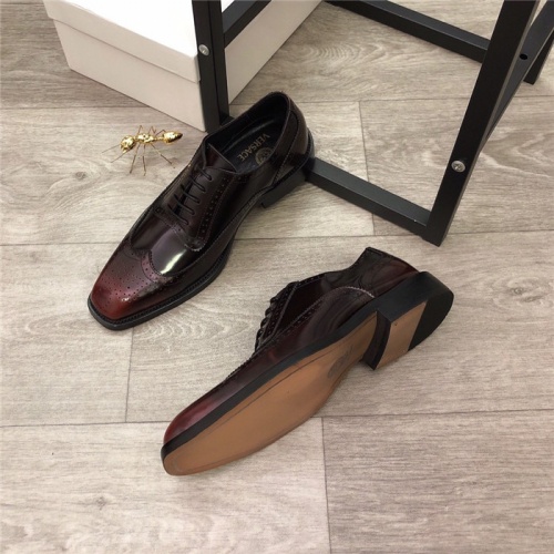 Replica Versace Leather Shoes For Men #814275 $98.00 USD for Wholesale