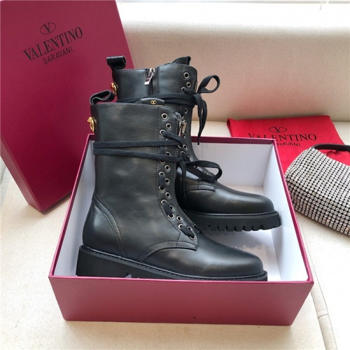 Replica Valentino Boots For Women #814330 $105.00 USD for Wholesale