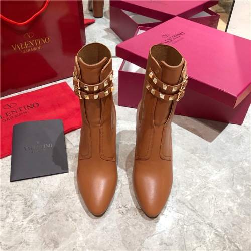 Replica Valentino Boots For Women #814332 $98.00 USD for Wholesale