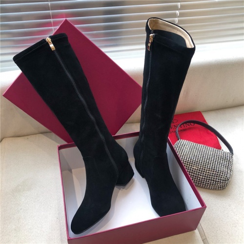 Replica Valentino Boots For Women #814337 $100.00 USD for Wholesale