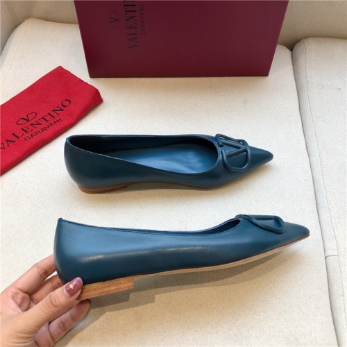 Replica Valentino Flat Shoes For Women #814339 $80.00 USD for Wholesale