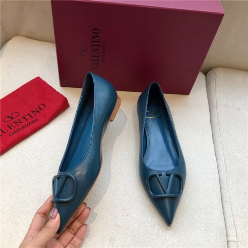 Replica Valentino Flat Shoes For Women #814339 $80.00 USD for Wholesale