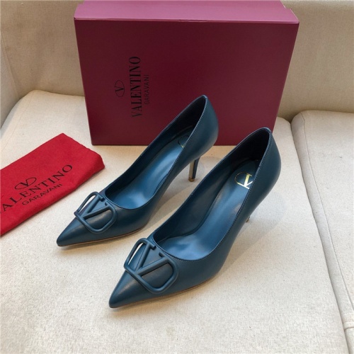 Replica Valentino High-Heeled Shoes For Women #814340 $80.00 USD for Wholesale