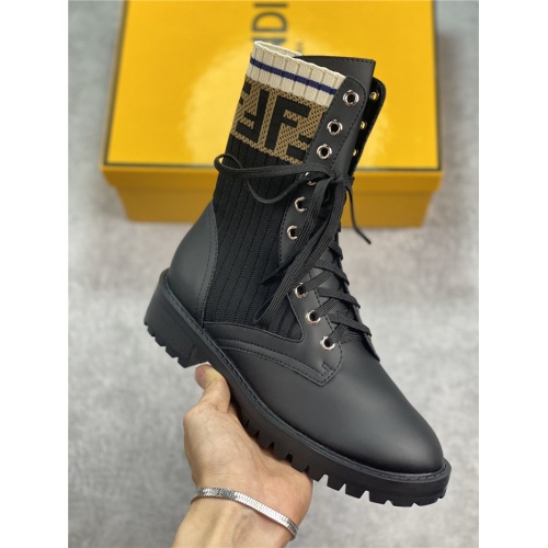 Replica Fendi Boots For Women #814341 $125.00 USD for Wholesale