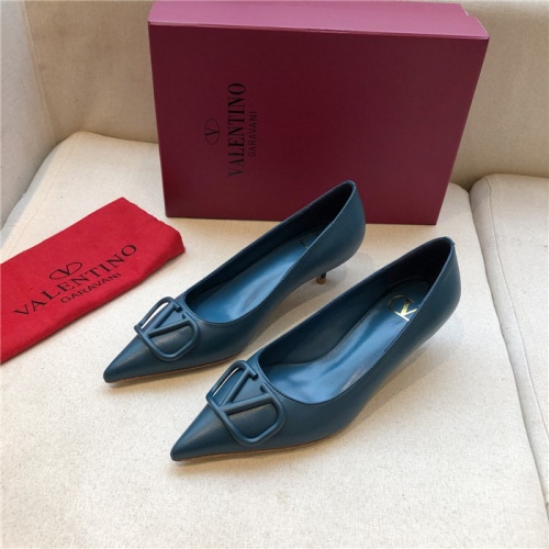 Replica Valentino High-Heeled Shoes For Women #814342 $80.00 USD for Wholesale