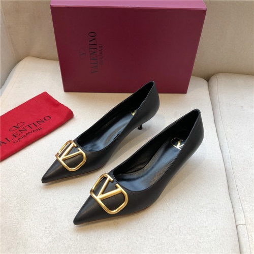 Replica Valentino High-Heeled Shoes For Women #814344 $80.00 USD for Wholesale