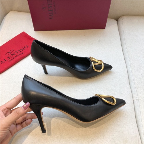 Replica Valentino High-Heeled Shoes For Women #814345 $80.00 USD for Wholesale