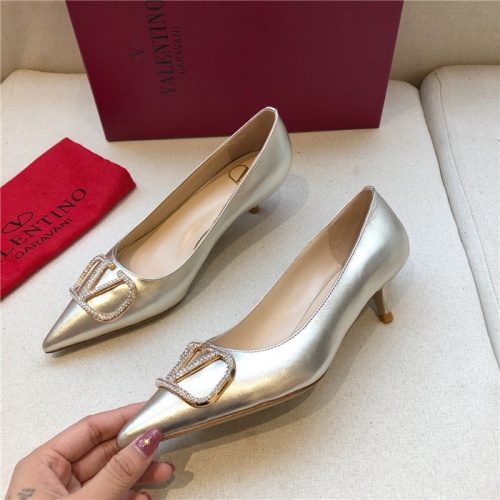 Replica Valentino High-Heeled Shoes For Women #814347 $80.00 USD for Wholesale