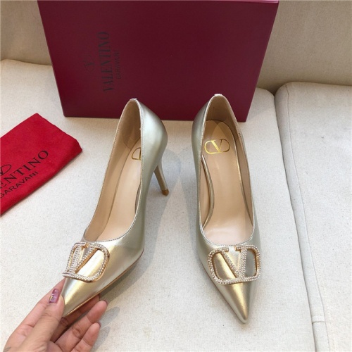 Replica Valentino High-Heeled Shoes For Women #814348 $80.00 USD for Wholesale