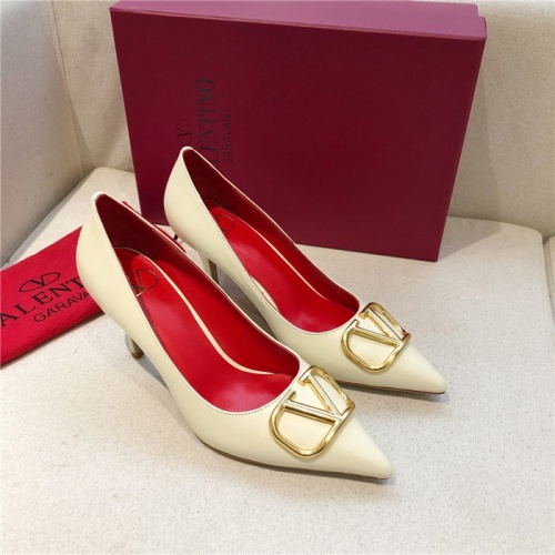 Replica Valentino High-Heeled Shoes For Women #814364 $80.00 USD for Wholesale
