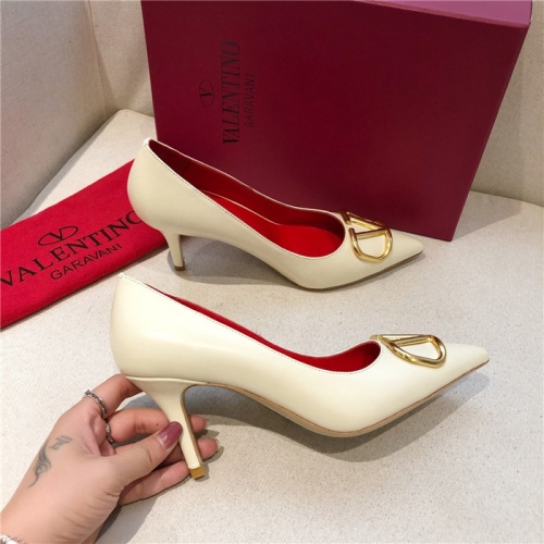 Replica Valentino High-Heeled Shoes For Women #814364 $80.00 USD for Wholesale