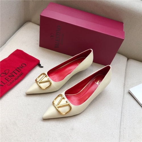 Valentino High-Heeled Shoes For Women #814366 $80.00 USD, Wholesale Replica Valentino High-Heeled Shoes