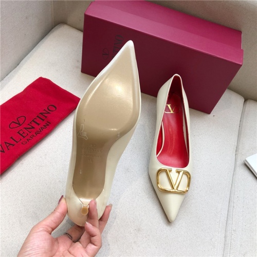 Replica Valentino High-Heeled Shoes For Women #814366 $80.00 USD for Wholesale