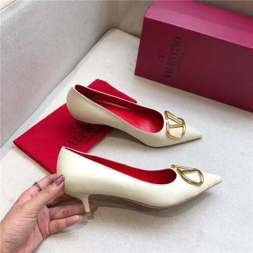 Replica Valentino High-Heeled Shoes For Women #814366 $80.00 USD for Wholesale