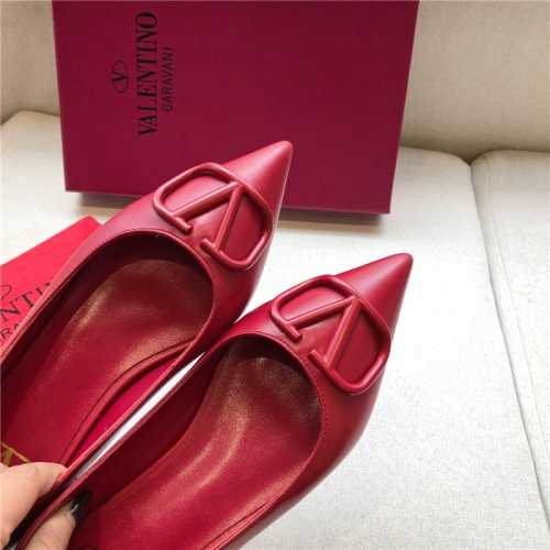 Replica Valentino Flat Shoes For Women #814377 $80.00 USD for Wholesale