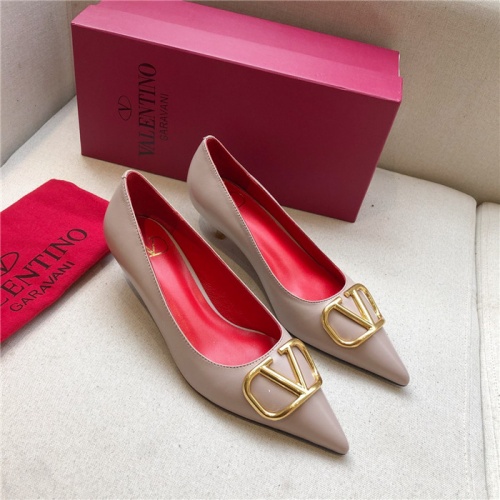 Replica Valentino High-Heeled Shoes For Women #814382 $80.00 USD for Wholesale
