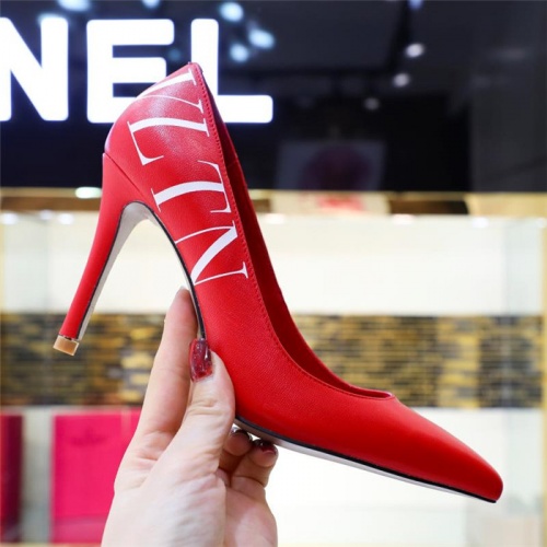 Replica Valentino High-Heeled Shoes For Women #814390 $80.00 USD for Wholesale