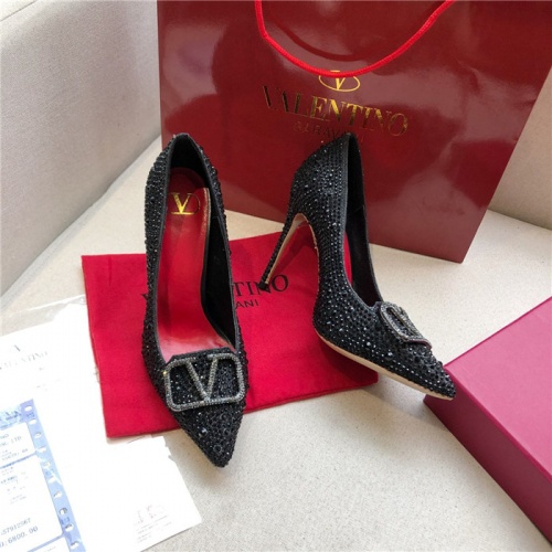 Valentino High-Heeled Shoes For Women #814391 $80.00 USD, Wholesale Replica Valentino High-Heeled Shoes