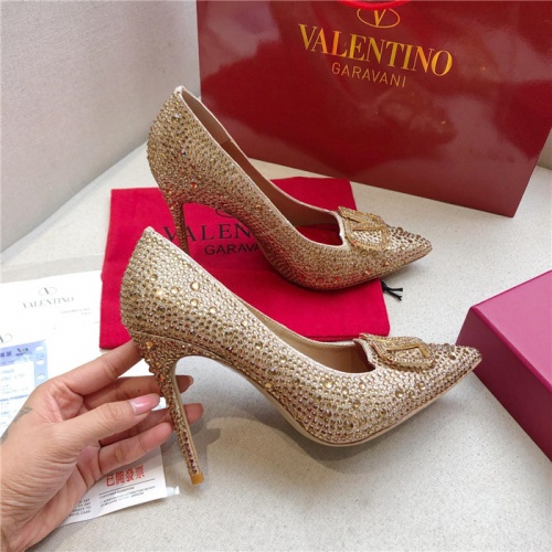 Replica Valentino High-Heeled Shoes For Women #814394 $80.00 USD for Wholesale