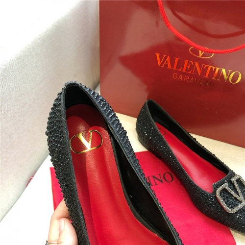 Replica Valentino Flat Shoes For Women #814395 $80.00 USD for Wholesale