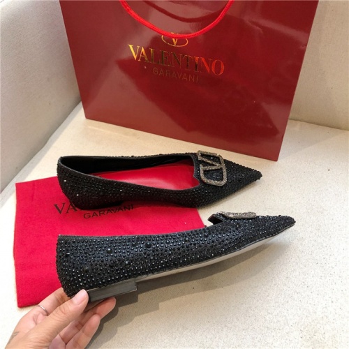 Replica Valentino Flat Shoes For Women #814395 $80.00 USD for Wholesale