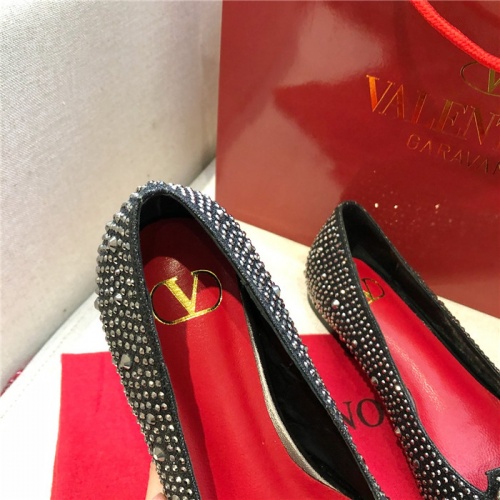 Replica Valentino Flat Shoes For Women #814396 $80.00 USD for Wholesale