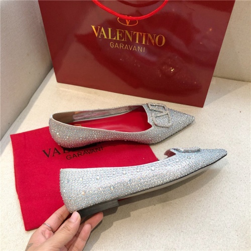 Replica Valentino Flat Shoes For Women #814397 $80.00 USD for Wholesale